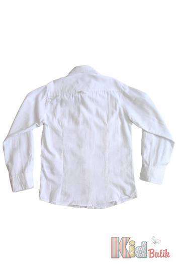 Купить Рубашка декорирована карманами для мальчика Ozk kids ОЗК 20-9(2461) Бл. на КидБутик Рубашка декорирована карманами для мальчика Ozk kids ОЗК 20-9(2461) Бл.