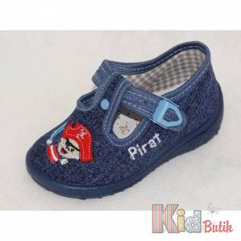 Купити Тапки для маленького хлопчика "Pirat" Nazo 21-013СА на КідБутік Тапки для маленького хлопчика "Pirat" Nazo 21-013СА