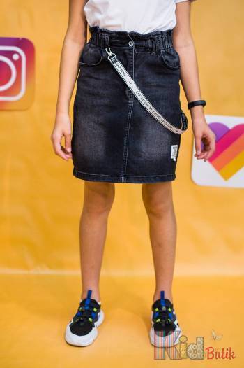 Купити Спідниця джинсова актуального фасону A-yugi Jeans Аю20-84(9231) на КідБутік Спідниця джинсова актуального фасону A-yugi Jeans Аю20-84(9231)