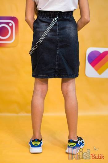 Купити Спідниця джинсова актуального фасону A-yugi Jeans Аю20-84(9231) на КідБутік Спідниця джинсова актуального фасону A-yugi Jeans Аю20-84(9231)