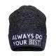 Шапка "Always do your best" для мальчика