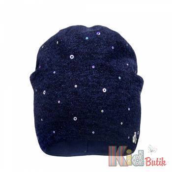 Купити Шапка синя з паєтками "Зірочка" David's Star ДС20-62Сн (21335) на КідБутік Шапка синя з паєтками "Зірочка" David's Star ДС20-62Сн (21335)