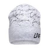 Купить Шапка двойная серая "LOVE" David's Star ДС20-91(21307)Ср на КидБутик Шапка двойная серая "LOVE" David's Star ДС20-91(21307)Ср