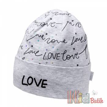 Купити Шапка подвійна сіра "LOVE" David's Star ДС20-91(21307)Ср на КідБутік Шапка подвійна сіра "LOVE" David's Star ДС20-91(21307)Ср