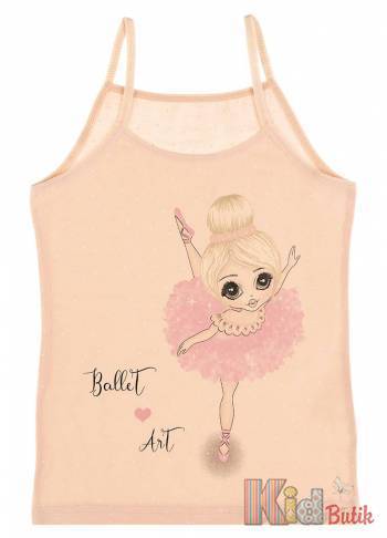 Купить Майка с балериной "Ballet Art" для девочки 10-11 лет Donella 43344BN на КидБутик Майка с балериной "Ballet Art" для девочки 10-11 лет Donella 43344BN