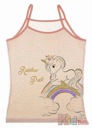 Купить Майка с радугой и единорогом "Rainbow Path" для девочки 8-9 лет Donella 43563RP на КидБутик Майка с радугой и единорогом "Rainbow Path" для девочки 8-9 лет Donella 43563RP