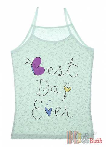 Купить Майка с принтом "Best Day Ever" для девочки 8-9 лет Donella 43527BD на КидБутик Майка с принтом "Best Day Ever" для девочки 8-9 лет Donella 43527BD