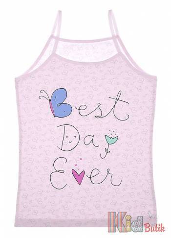 Купить Майка с принтом "Best Day Ever" для девочки 8-9 лет Donella 43527BD на КидБутик Майка с принтом "Best Day Ever" для девочки 8-9 лет Donella 43527BD
