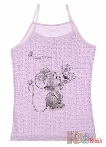 Купить Майка в точечки "Happy Mouse" для девочки 8-9 лет Donella 43452SF на КидБутик Майка в точечки "Happy Mouse" для девочки 8-9 лет Donella 43452SF