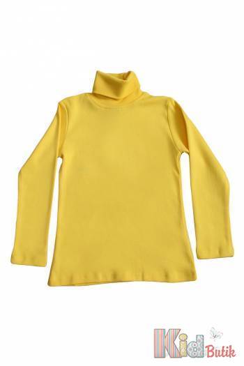 Купить Гольф желтого цвета базовый для девочки Lovetti 1022Sari на КидБутик Гольф желтого цвета базовый для девочки Lovetti 1022Sari