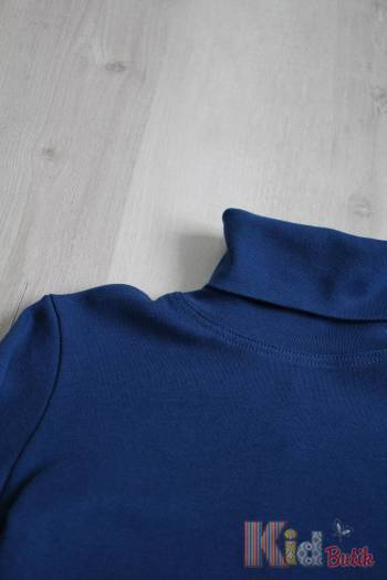 Купить Гольф цвета индиго базовый для девочки-подростка Lovetti 1023Indigo на КидБутик Гольф цвета индиго базовый для девочки-подростка Lovetti 1023Indigo