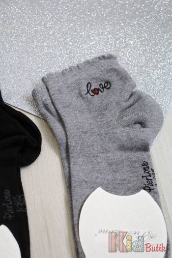 Купить Носки однотонные "Love" для девочки 35-40р. Pier Lone К-985 на КидБутик Носки однотонные "Love" для девочки 35-40р. Pier Lone К-985