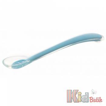 Купить Ложечка для кормления силиконовая голубая с листочком Canpol babies 51/010_blu на КидБутик Ложечка для кормления силиконовая голубая с листочком Canpol babies 51/010_blu