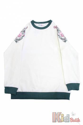 Купити Піжама штани зелені і кофта "Flowers" Pikidor 0028зел. на КідБутік Піжама штани зелені і кофта "Flowers" Pikidor 0028зел.