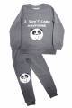 Купить Пижама штаны и кофта серая "Panda" Donella 0026 на КидБутик Пижама штаны и кофта серая "Panda" Donella 0026