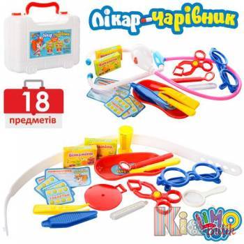 Купить Набор доктора "Врач-волшебник" 18 предметов Limo Toy M0463 на КидБутик Набор доктора "Врач-волшебник" 18 предметов Limo Toy M0463