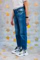 Купити Джинси мом синього кольору для дівчинки A-yugi Jeans Аю21-1(9253) на КідБутік Джинси мом синього кольору для дівчинки A-yugi Jeans Аю21-1(9253) - фото 3