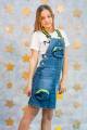 Купити Сарафан з накладними кишенями A-yugi Jeans Аю21-8(9259) на КідБутік Сарафан з накладними кишенями A-yugi Jeans Аю21-8(9259) - фото 4
