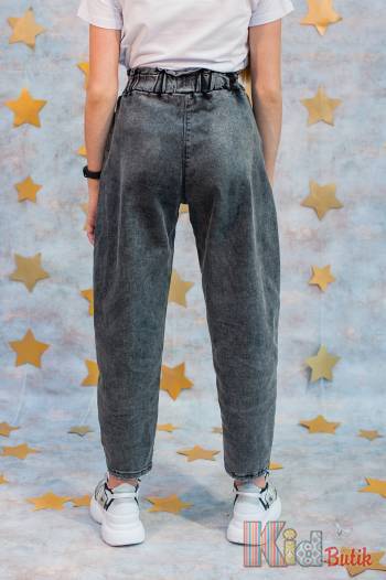 Купити Джинси сірі Mom спортивного стилю A-yugi Jeans Аю21-9Чор(9251) на КідБутік Джинси сірі Mom спортивного стилю A-yugi Jeans Аю21-9Чор(9251)