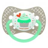 Купить Пустышка силиконовая симметричная "Cupcake" 0-6 мес. Canpol babies 23/282_grey на КидБутик Пустышка силиконовая симметричная "Cupcake" 0-6 мес. Canpol babies 23/282_grey