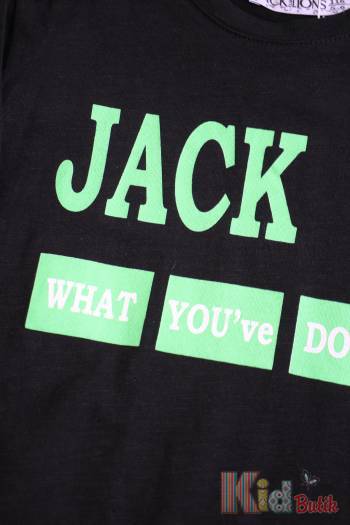 Купить Реглан с надписью "Jack what you've done" для мальчика Jack Lions ДЛ21-1зел(1419) на КидБутик Реглан с надписью "Jack what you've done" для мальчика Jack Lions ДЛ21-1зел(1419)