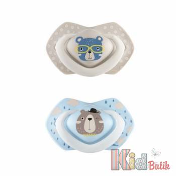 Купить Силиконовая динамическая пустышка 0-6 м. 2 шт. Canpol babies 22/647 blu на КидБутик Силиконовая динамическая пустышка 0-6 м. 2 шт. Canpol babies 22/647 blu