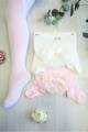 Купить Колготки однотонные с бантом и кружевом BabyCosy PL-142 на КидБутик Колготки однотонные с бантом и кружевом BabyCosy PL-142