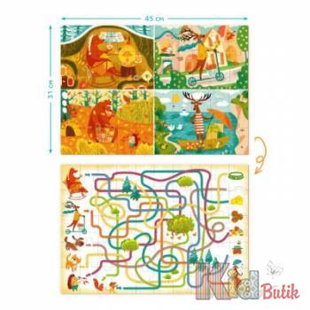 Купить Пазл и настольная игра "Сельские приключения" и "Как звери времена года встречали" Dodo Toys 200111 на КидБутик Пазл и настольная игра "Сельские приключения" и "Как звери времена года встречали" Dodo Toys 200111