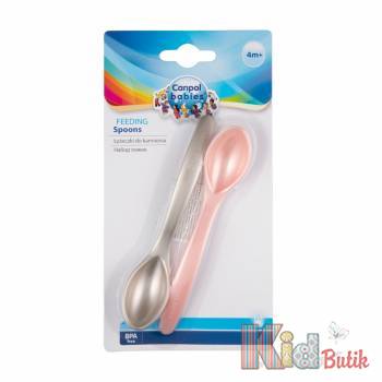 Купить Набор ложечек 2 шт. Canpol babies 59/582_pin на КидБутик Набор ложечек 2 шт. Canpol babies 59/582_pin