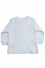 Купить Кофточка голубая однотонная с маленькой нашивкой Flexi 21-231020Гл на КидБутик Кофточка голубая однотонная с маленькой нашивкой Flexi 21-231020Гл