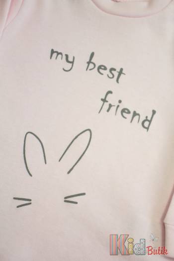 Купити Кофтинка рожева "My best friend" для дівчинки Flexi 21-131052Рз на КідБутік Кофтинка рожева "My best friend" для дівчинки Flexi 21-131052Рз