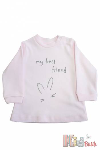Купити Кофтинка рожева "My best friend" для дівчинки Flexi 21-131052Рз на КідБутік Кофтинка рожева "My best friend" для дівчинки Flexi 21-131052Рз