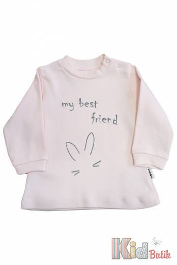 Купити Кофтинка персикова "My best friend" для дівчинки Flexi 21-131052Пер на КідБутік Кофтинка персикова "My best friend" для дівчинки Flexi 21-131052Пер