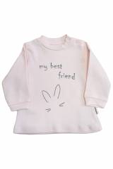 Купити Кофтинка персикова "My best friend" для дівчинки Flexi 21-131052Пер на КідБутік Кофтинка персикова "My best friend" для дівчинки Flexi 21-131052Пер