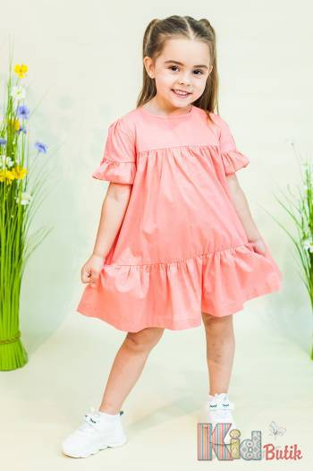 Купить Платье персиковое для маленькой девочки FUN & FUN ФФ21-2(8024) на КидБутик Платье персиковое для маленькой девочки FUN & FUN ФФ21-2(8024)