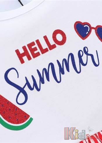 Купить Платье на лето "Hello Summer" Wanex V21-62(40912) на КидБутик Платье на лето "Hello Summer" Wanex V21-62(40912)