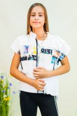 Купить Футболка с капюшоном для девочки NK Unsea НК21-37(36058) на КидБутик Футболка с капюшоном для девочки NK Unsea НК21-37(36058)
