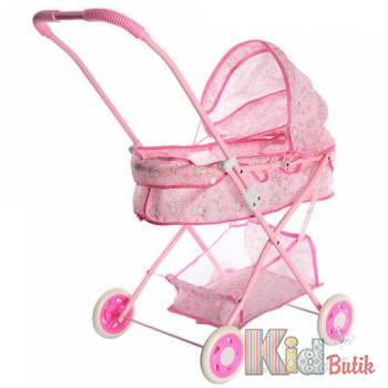 Коляска люлька для куклы металлическая Metr Plus 883
