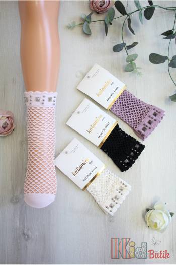 Купити Шкарпетки капронові сітка з камінчиками для дівчинки 9-10 років Katamino К22139 на КідБутік Шкарпетки капронові сітка з камінчиками для дівчинки 9-10 років Katamino К22139