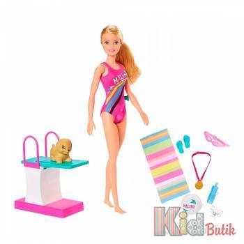 Купить Игровой набор Тренировка в бассейне Barbie GHK23 на КидБутик Игровой набор Тренировка в бассейне Barbie GHK23
