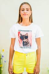 Купить Футболка укороченная на резинке Tiffosi Тф21-32(39511) на КидБутик Футболка укороченная на резинке Tiffosi Тф21-32(39511)