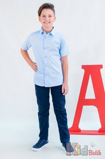 Купити Сорочка блакитного кольору для хлопчика A-yugi Jeans Аю21-12Гл(18112,18111) на КідБутік Сорочка блакитного кольору для хлопчика A-yugi Jeans Аю21-12Гл(18112,18111)