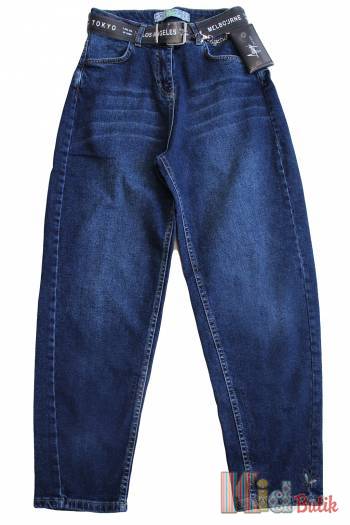 Купити Джинси МОМ з поясом для дівчинки. A-yugi Jeans Аю21-18Сн(9294) на КідБутік Джинси МОМ з поясом для дівчинки. A-yugi Jeans Аю21-18Сн(9294)