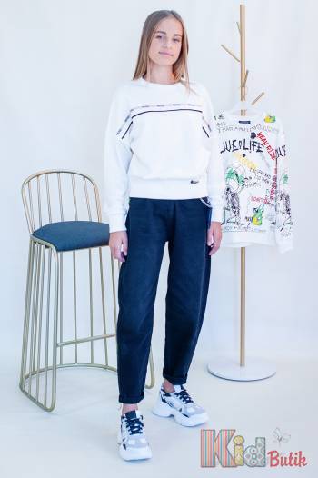 Купити Джинси МОМ з поясом для дівчинки. A-yugi Jeans Аю21-18Сн(9294) на КідБутік Джинси МОМ з поясом для дівчинки. A-yugi Jeans Аю21-18Сн(9294)
