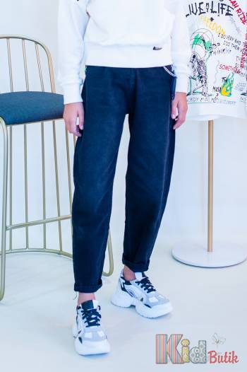 Купити Джинси МОМ з поясом для дівчинки. A-yugi Jeans Аю21-18Сн(9294) на КідБутік Джинси МОМ з поясом для дівчинки. A-yugi Jeans Аю21-18Сн(9294)
