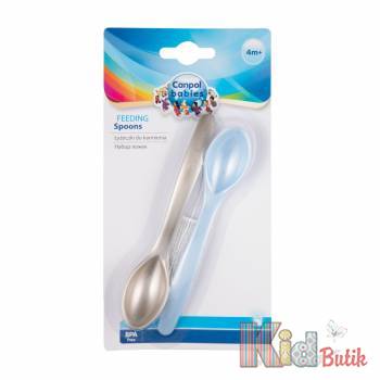 Купить Набор ложечек 2 шт. Canpol babies 59/582_blu на КидБутик Набор ложечек 2 шт. Canpol babies 59/582_blu