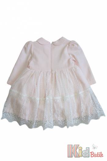 Купить Платье персикового цвета для девочки MYMIO baby Му23-2919 на КидБутик Платье персикового цвета для девочки MYMIO baby Му23-2919