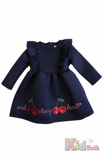 Купить Платье темно синего цвета для девочки Lilax Kids Л21-5418Син на КидБутик Платье темно синего цвета для девочки Lilax Kids Л21-5418Син
