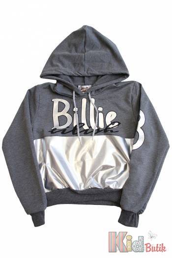 Купить Худи "Billie Eilish" серого цвета Benini Бн21-13Ср(9896) на КидБутик Худи "Billie Eilish" серого цвета Benini Бн21-13Ср(9896)