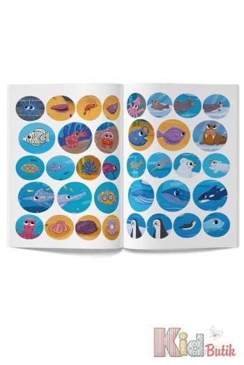 Купить Книга "Интерактивные наклейки Море" Crystal Book Море на КидБутик Книга "Интерактивные наклейки Море" Crystal Book Море